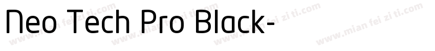 Neo Tech Pro Black字体转换